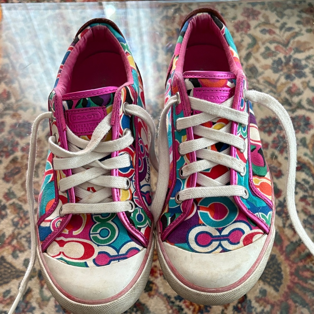 Coach Women's Colorful Patterned Sneakers